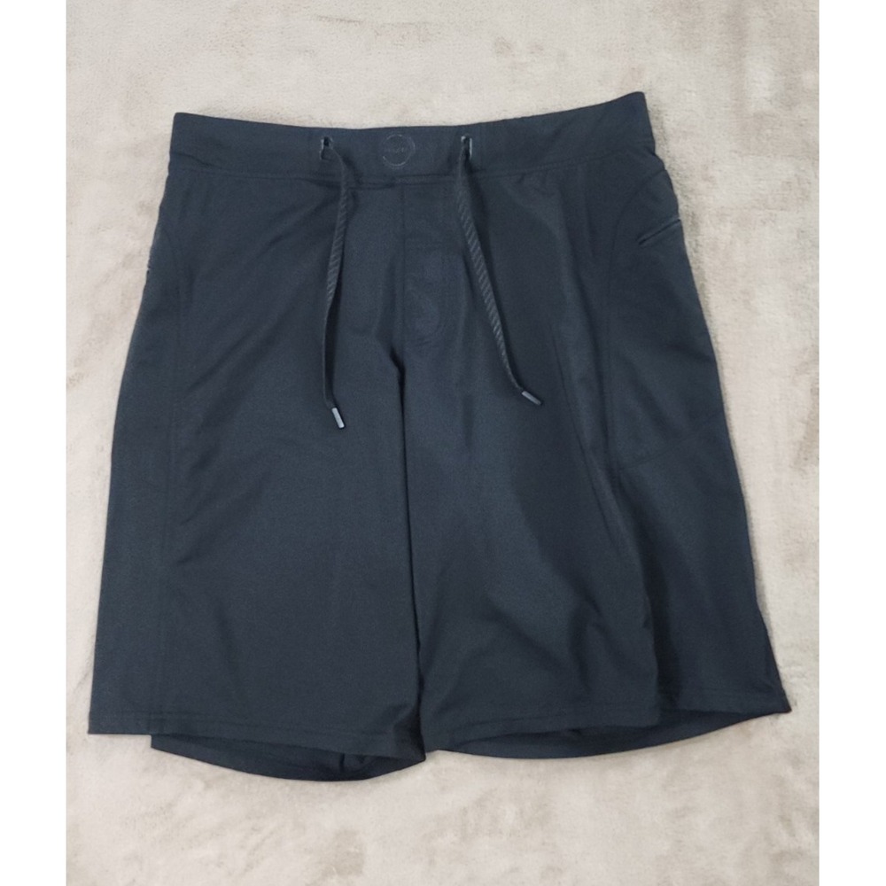 Hylete Shorts Mens L Workout Training Running Exercise Black 12" Good Has